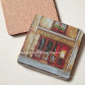 Square Printed MDF Cork Coffee Coaster Waterproof Coaster